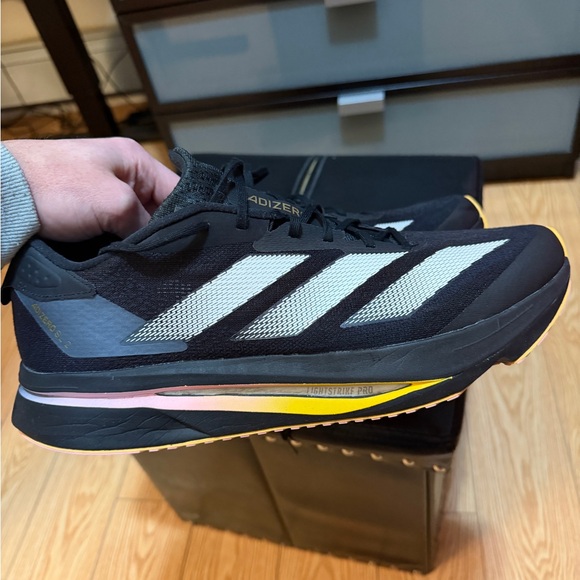 adidas Black and White Athletic Shoes